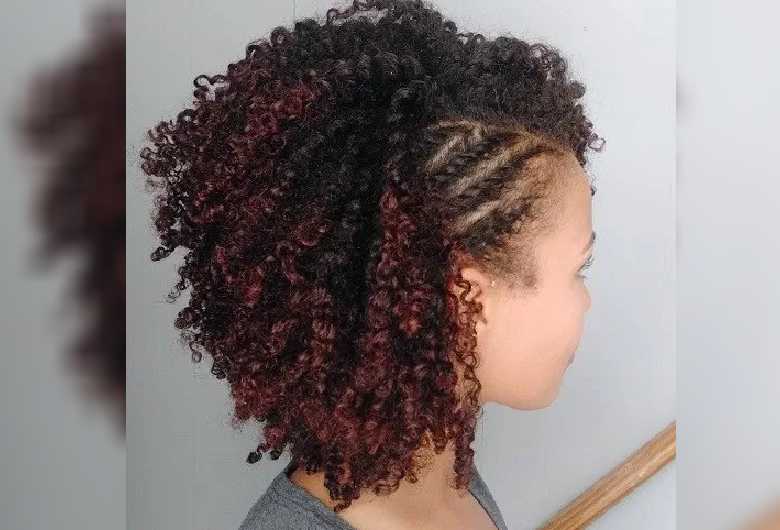 Short and Curly Afro Puff
