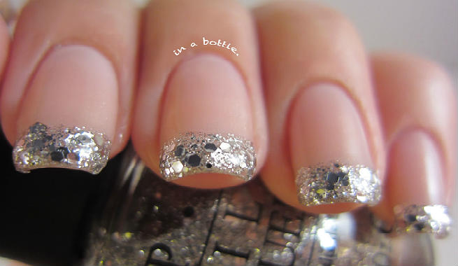 Sequined French Tip