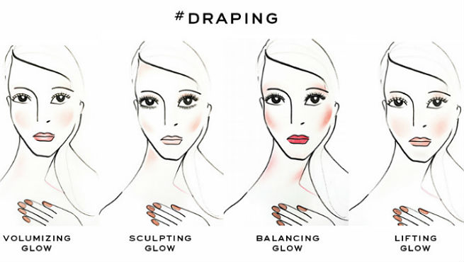 Draping Makeup Technique 
