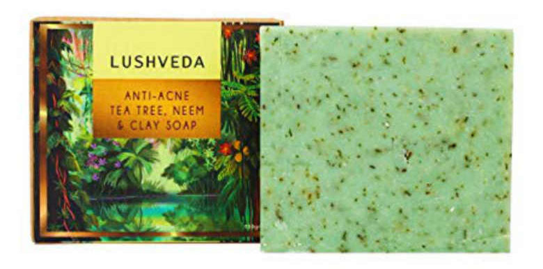 Lushveda Anti-Acne Tea Tree, Neem & Clay Soap
