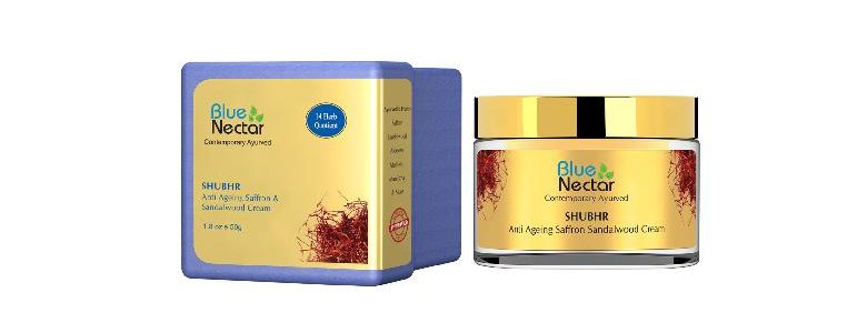Blue Nectar Anti Ageing Brightening Face Cream With Sandalwood Saffron