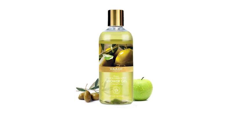 Vaadi Herbals Breezy Olive & Green Apple Shower Gel